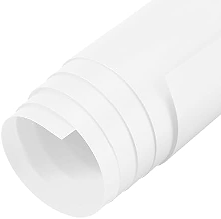 uxcell 27.5 İnç x 55 İnç PVC Levha Arka Plan Fotoğraf Backdrop Beyaz 700mm x 1400mm