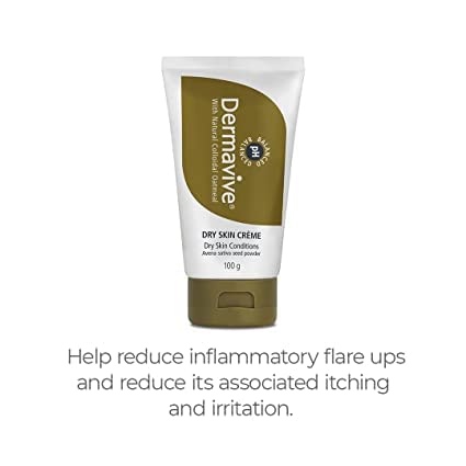 Dermavive Dry Skin Crème-Aşırı Kuru Kaşıntılı Ciltler için Ultra Besleyici, Hızlı Emici ve Tam Vücut Kremi, 100g (Paket)