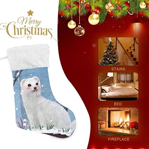PİMİLAGU Gelincikler Noel Çorap 1 Paket 17.7, Asılı Çorap Noel Dekorasyon için