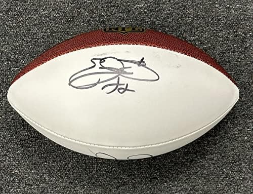 Emmitt Smith 22 / Jimmy Johnson Cowboys HOFers, hologram İmzalı Futbol Toplarıyla NFL Futbolu imzaladı