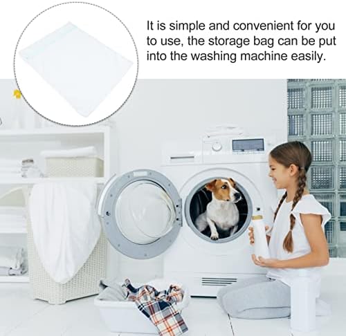 2 pcsbag Polyester yatak Iç Çamaşırı Net Çorap Beyaz Tasarım Çamaşır Koruma Makinesi Torbalar Çanta Kurutma Örgü Taşınabilir
