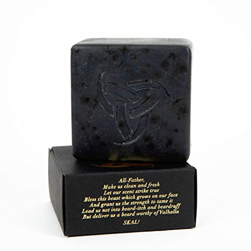 Woden Orijinal (Kokusuz) Premium Sakal Şampuanı Sabun Çubuğu-120g, Siyah Tohum Yağı ve Aktif Kömür ile-Viking Gibi