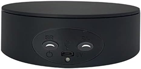 PETSOLA Dönen Ekran Dönen Ayarlanabilir Pikap USB Takı Döner Tabla Dijital Ürünler için, Siyah
